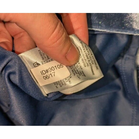 Express Dress 00 Women's Blue Velvet Deep V Sweetheart Neck Sleeveless Mini - Picture 7 of 7